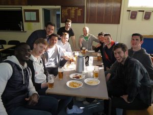 Old Parks. Runners up in the division enjoying some apres footy Well done !!!