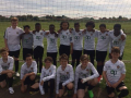 The U13s in their lucky white change kit.